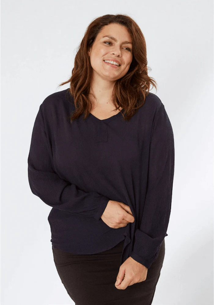 Bluse i crepe-viscose fra Kaffe Curve - Image 6