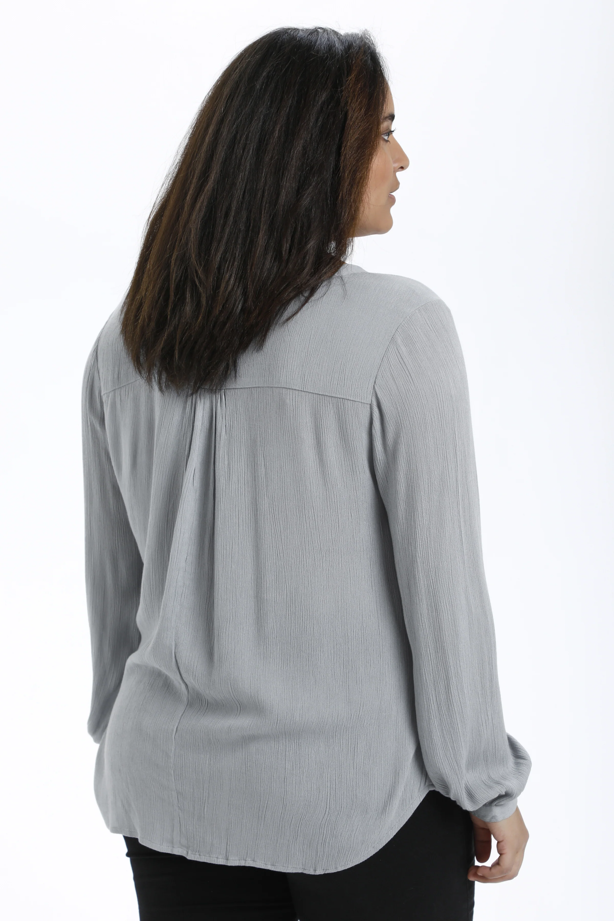 Bluse i crepe-viscose fra Kaffe Curve - Image 8